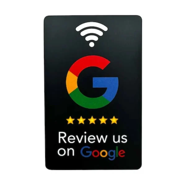 Card Google pentru Recenzii – Negru - imagine 2