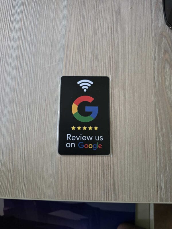 Card Google pentru Recenzii – Negru - imagine 3